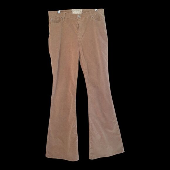 Corduroy Flare pants Camel Tan 11 Cotton Stretch Hi Rise 5 Pocket Altar'd State - Picture 10 of 16
